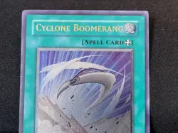 YuGiOh Cyclone Boomerang SOI-EN042 Ultimate Rare 1st Edition LP - Image 3