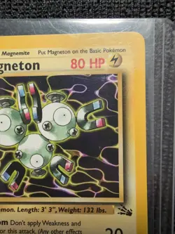 Magneton 26/62 Fossil Unlimited Edition Regular Card 1999 WOTC Pokemon LP - Image 4