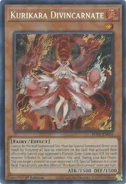 Kurikara Divincarnate Yu-Gi-Oh! TCG Card POLE-EN031 1st Edition - Image 1