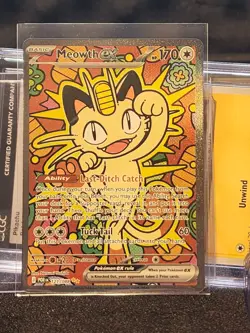 Meowth Ex Perfect Order #121/088 Special Illustration Rare Pokemon Card - Image 1