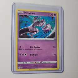 Pokemon Card Mewtwo 056/172 Brilliant Stars 2022 Non-Holo Rare LP-NM - Image 1