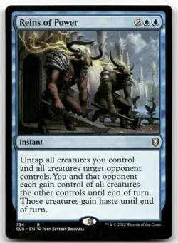 Reins of Power #734 (NM) Baldur's Gate CLB Magic MTG - Image 1
