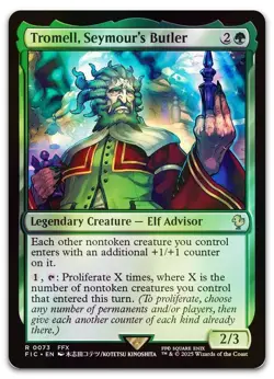 Tromell, Seymour's Butler (Surge Foil) #73 (NM) Final Fantasy FIC Magic MTG - Image 1