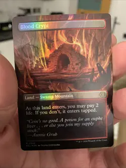 Blood Crypt *Borderless FOIL* REVERSIBLE (NM) (Lorwyn Eclipsed) | MTG - Image 1