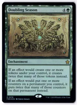 Doubling Season FDN 216 Magic: The Gathering Foil Mythic NM - Image 1