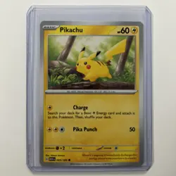 Pikachu 025/165 Scarlet & Violet 151 Pokemon Card Non Holo 2023 LP-NM - Image 1