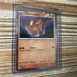 Pokemon Card Charmander 151 Black Star Promo 2023 SVP 047 LP-NM - Image 1