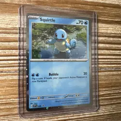 Pokemon Card Squirtle 151 Black Star Promo 2023 SVP 048 LP-NM - Image 1