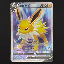 Pokemon TCG Card Jolteon V 177/203 Evolving Skies Ultra Rare Full Art Holo - NM - Image 1