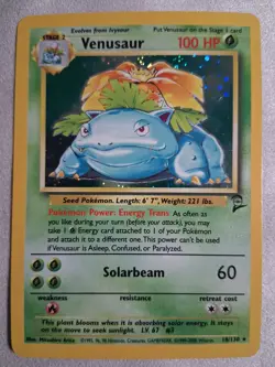 Venusaur 18/130 Base Set 2 2000 Holo Rare Vintage WOTC Pokemon Card - Image 1