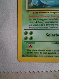 Venusaur 18/130 Base Set 2 2000 Holo Rare Vintage WOTC Pokemon Card - Image 5