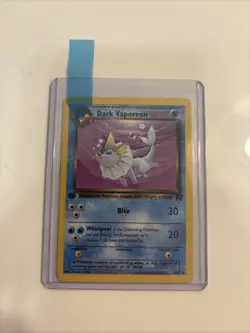NM Dark Vaporeon 45/82 1st Edition Team Rocket Pokemon 2000 - Image 1
