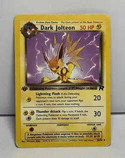 Dark Jolteon 1st Edition Team Rocket Uncommon 38/82. *MP* - Image 1