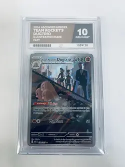 Pokemon Team Rocket’s Dugtrio 239/227 Ascended Heroes Gem 10 Ace - Image 1