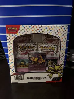 Pokemon TCG Scarlet & Violet 151 Alakazam ex Collection Box- English - Image 1