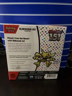 Pokemon TCG Scarlet & Violet 151 Alakazam ex Collection Box- English - Image 2