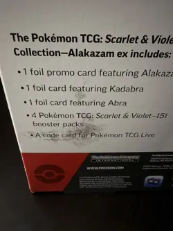 Pokemon TCG Scarlet & Violet 151 Alakazam ex Collection Box- English - Image 3