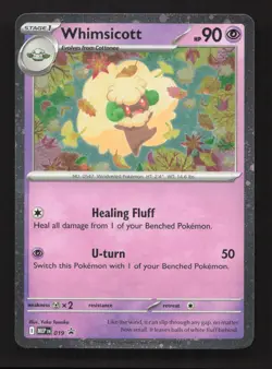 Whimsicott (Cosmos Holo) 019 Holo Promo ME: Mega Evolution Promo Pokemon NM - Image 1