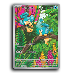 Panpour 101/086 Illustration Rare Black Bolt Pokemon NM - Image 1