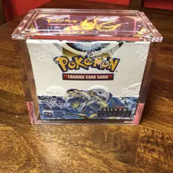 Pokemon TCG sliver Tempest Booster Box W/ Acrylic case - Image 1