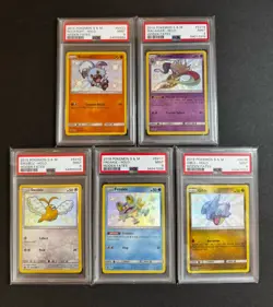 Hidden Fates PSA 9 Lot of 5 Shiny Vault Pokemon Gible Rockruff Malamar Froakie - Image 1