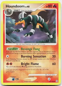 Houndoom 57/146 Uncommon Legends Awakened Pokemon Moderately Played - Image 1
