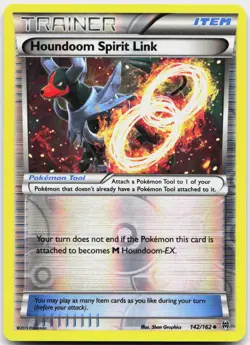 Houndoom Spirit Link 142/162 Uncommon BREAKthrough Pokemon Reverse Holo LP - Image 1