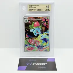 CARTA POKEMON IVYSAUR 134/132 - MEGAEVOLUZIONE - ITA - BECKETT / BGS 10 ! - Image 1