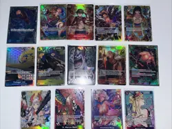 One Piece TCG Lot Of 14 Nm Pack Fresh Cards Monkey.D.Luffy - Image 1