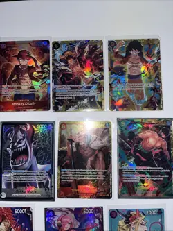 One Piece TCG Lot Of 14 Nm Pack Fresh Cards Monkey.D.Luffy - Image 3