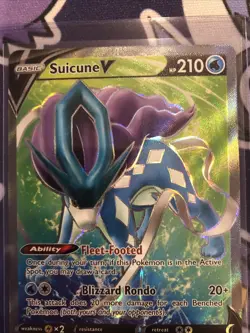 Suicune V 173/203 Evolving Skies Holo Ultra Rare Pokemon Card - Image 2