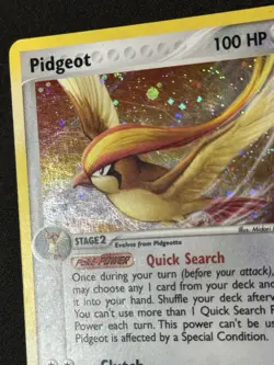 Pidgeot 10/112 EX Fire Red & Leaf Green Holo Rare Pokemon Card 2004 LP - Image 3