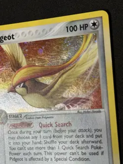 Pidgeot 10/112 EX Fire Red & Leaf Green Holo Rare Pokemon Card 2004 LP - Image 4