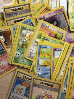 170 Vintage Pokemon Card Lot Base Fossil Team Rocket Gym Japanese 1st Ed, & more - Image 2