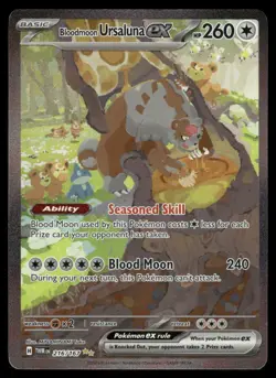Pokemon Cards Bloodmoon Ursaluna ex 216/167 Twilight Masquerade NM - Image 1