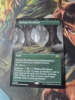 MTG English Shifting Woodland (Borderless) NM Normal Modern Horizons 3 - Image 2