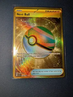 Pokemon TCG Nest Ball Scarlet & Violet Base Set 255/198 Holo Hyper Rare - Image 1