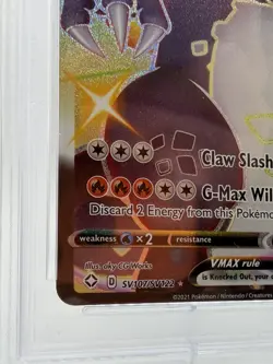Charizard Vmax Shiny Rare SV107/SV122 Pokemon Shining Fates PSA 9 Mint - Image 5
