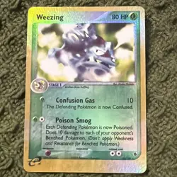 Weezing - 24/109 - Ruby & Sapphire - Rare Reverse Holo Vintage Pokemon TCG - Image 1