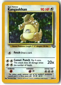 Kangaskhan ⭐ 5/64 Holo Rare Jungle 1999 Pokemon MP - Image 1