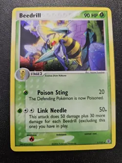 Pokemon FireRed LeafGreen Beedrill Holo Rare 1/112 EXC-NEAR MINT - Image 1