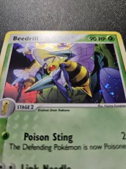 Pokemon FireRed LeafGreen Beedrill Holo Rare 1/112 EXC-NEAR MINT - Image 2