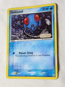 Played (LP) Tentacool - Reverse Holo #66 Legend Maker Pokemon TCG - Image 3