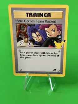 ⭐⭐⭐Pokemon Here Comes Team Rocket Celebrations Holo Rare 15/82 NM!!!⭐⭐⭐ - Image 1