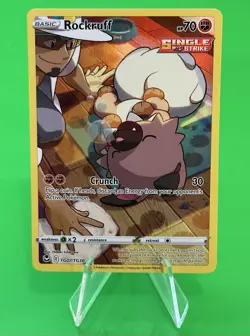 ⭐⭐Pokemon Rockruff Silver Tempest Ultra Rare Trainer Gallery TG07/TG30 NM!!⭐⭐ - Image 1