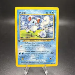 Pokemon Marill 66/111 - NM - 1st Edition Neo Genesis 2000 - Common -j - Image 1
