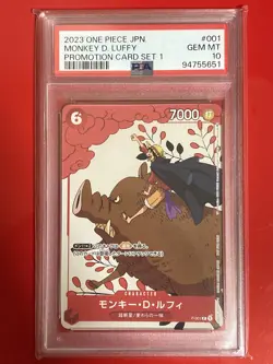 PSA 10 Monkey D. Luffy P-001 Matching Battle Promo One Piece Card Japanese - Image 1