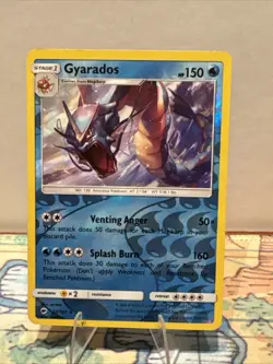 Pokemon Gyarados TCG Reverse Holo Holo Rare Card Burning Shadows 33/147 - Image 1