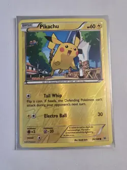Pikachu - 20/108 - Common Reverse Holo Roaring Skies Pokemon Card - NM - Image 1