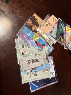 Lorcana Card Puzzle Piece Lot Over 100 Cards - Image 2